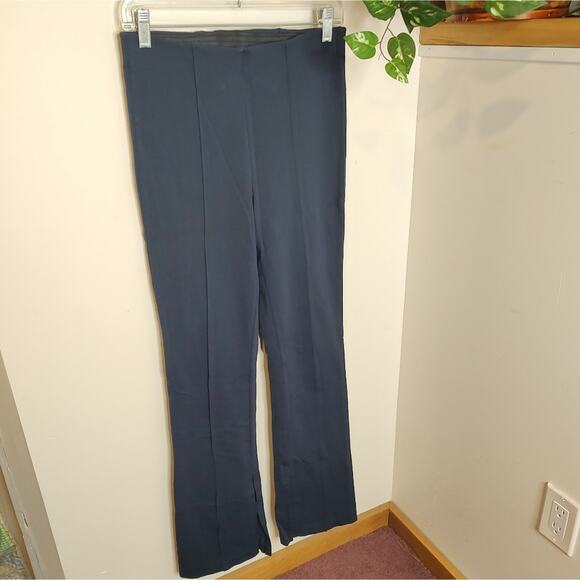 Athleta Greenwich Flare Split Hem Leggings Small Navy - Picture 2 of 14